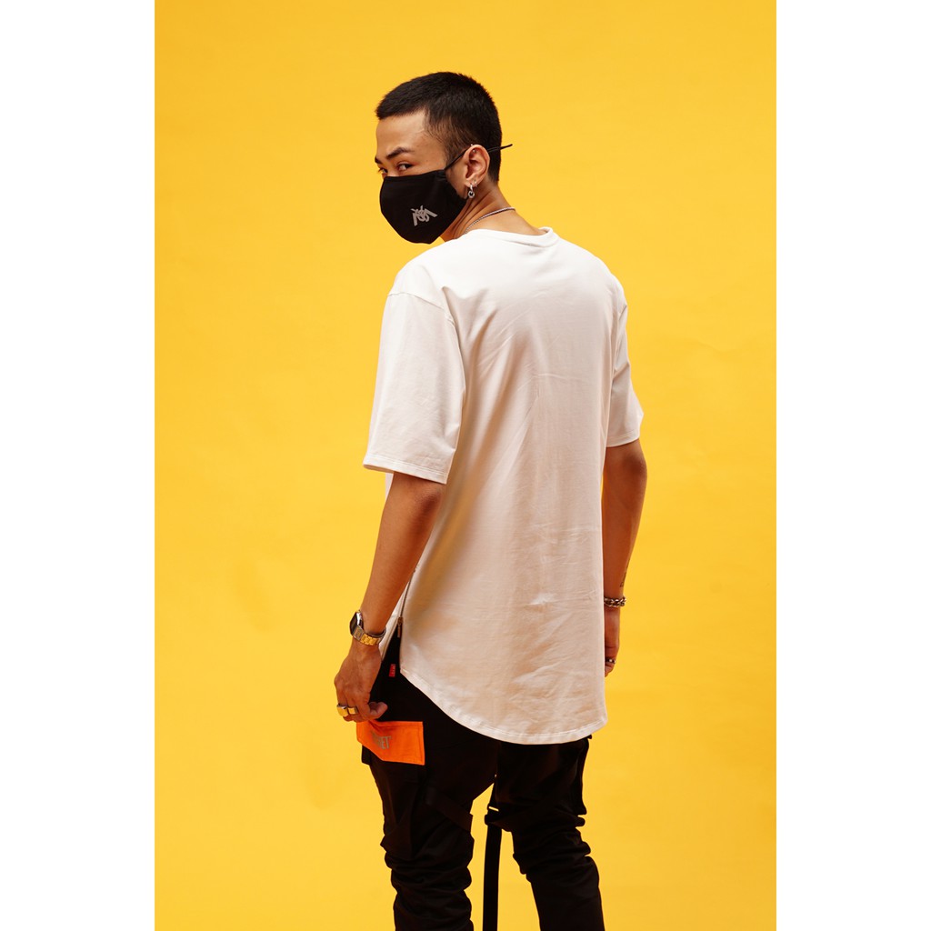 Áo Thun MYO Vạt Bầu 2 ZIP Trắng | BigBuy360 - bigbuy360.vn