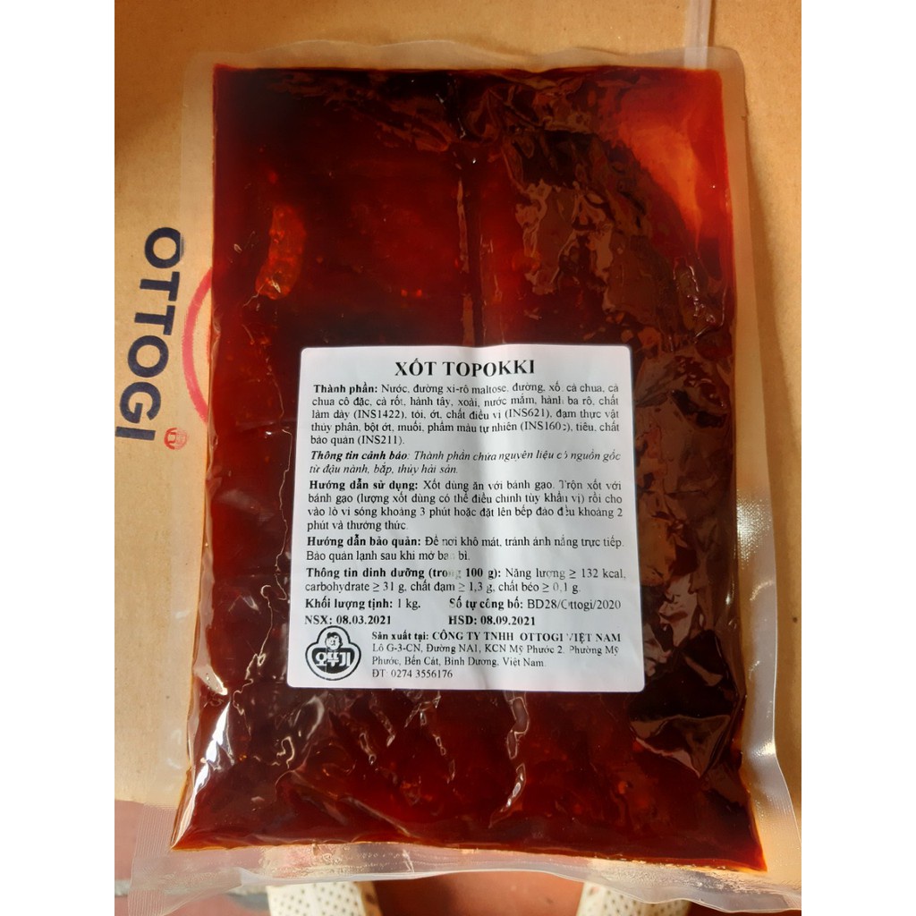 Sốt tobokki 1kg