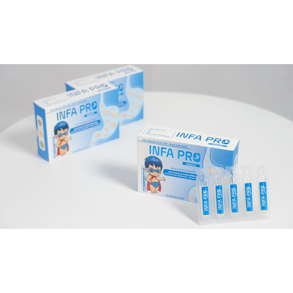 Bào tử lợi khuẩn INFA PRO - Men vi sinh thế hệ mới cho trẻ biếng ăn, táo bón, chậm lớn