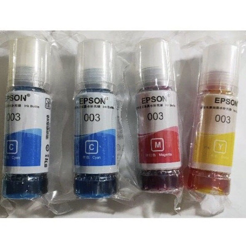 Mực in màu 003 dùng cho L1110, L3110, L3150,L4150,L1110- mã 003 nhập khẩu ( bộ 4 màu)