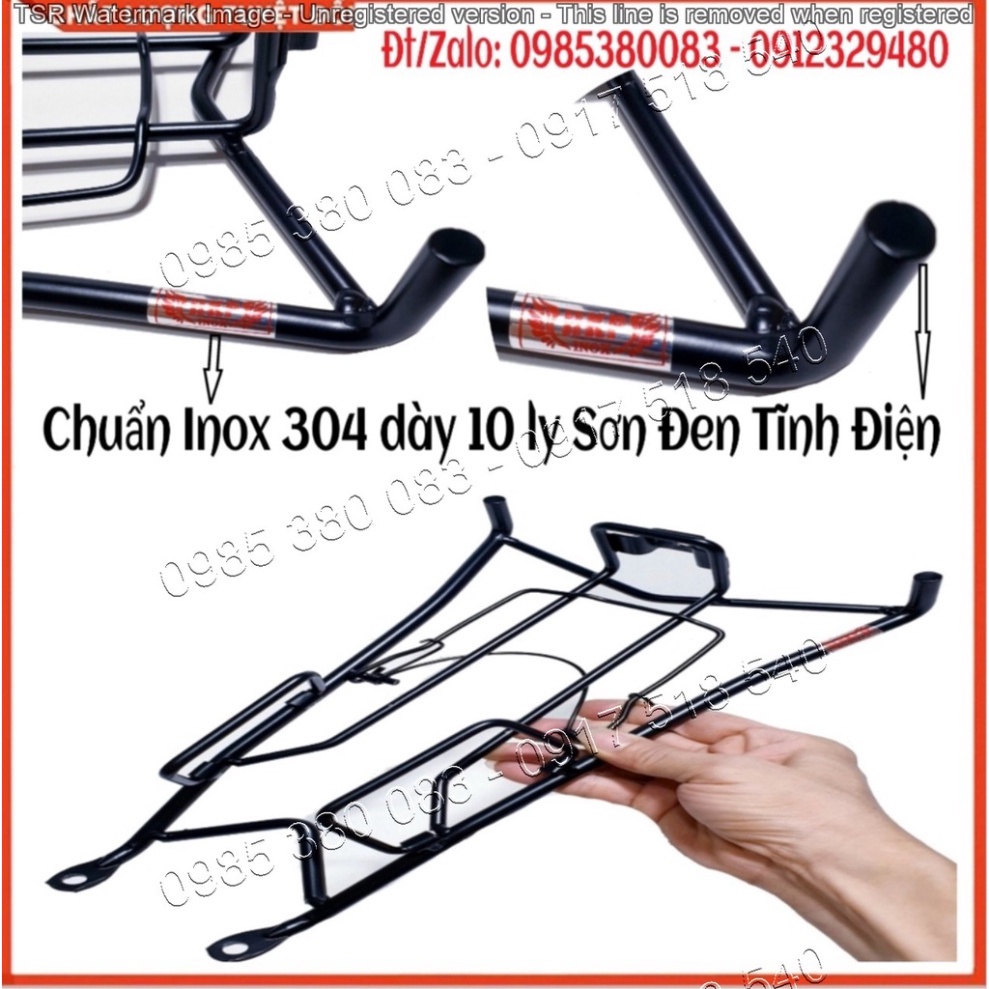 Baga Winner X Cao Cấp (V1, V2) INOX Sơn Đen Tĩnh Điện Dày 10 Ly Chắc Chắn Mẫu Mới 2019 - 2021 (Ảnh Sp Thật)