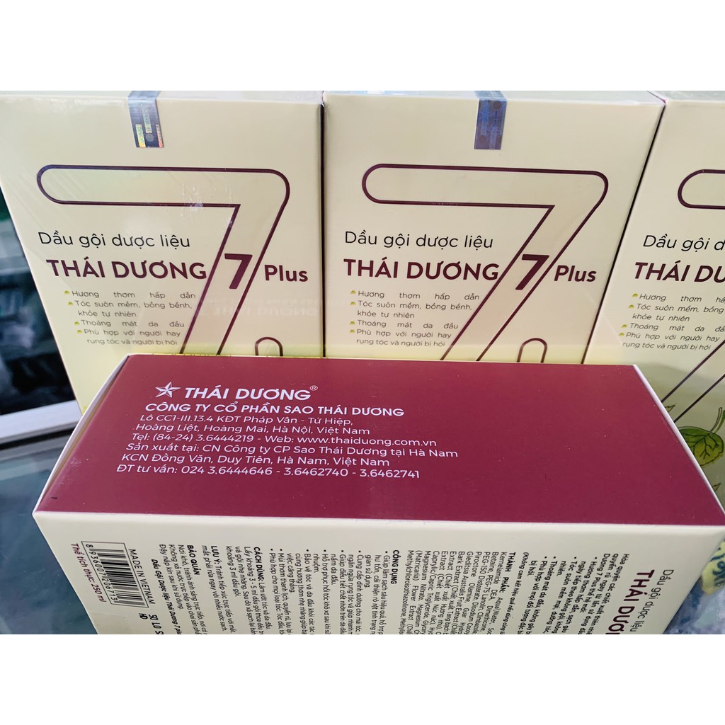 Dầu gội dược liệu Thái Dương 7plus chai to 250ml | BigBuy360 - bigbuy360.vn