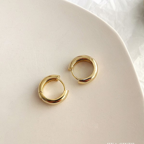 KHUYÊN TRƠN màu vàng, loại chuẩn 2,5mm, titan không gỉ, unisex