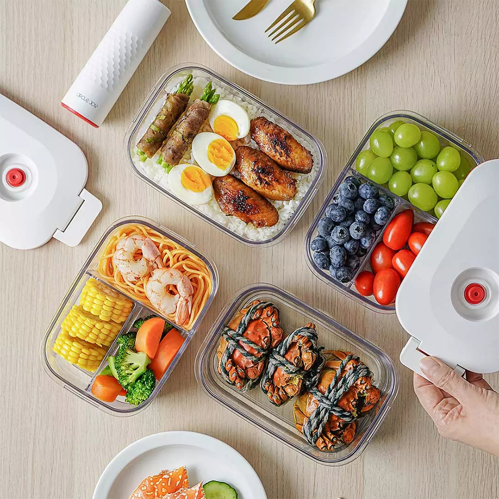 Hộp bảo quản thực phẩm UARELIFFE bằng nhựa hút chân không dung tích 1l/1.3l