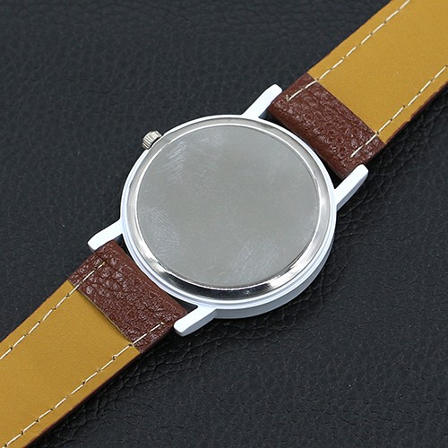 Đồng hồ dây giả da họa tiết ốc sên độc đáo cho nữ