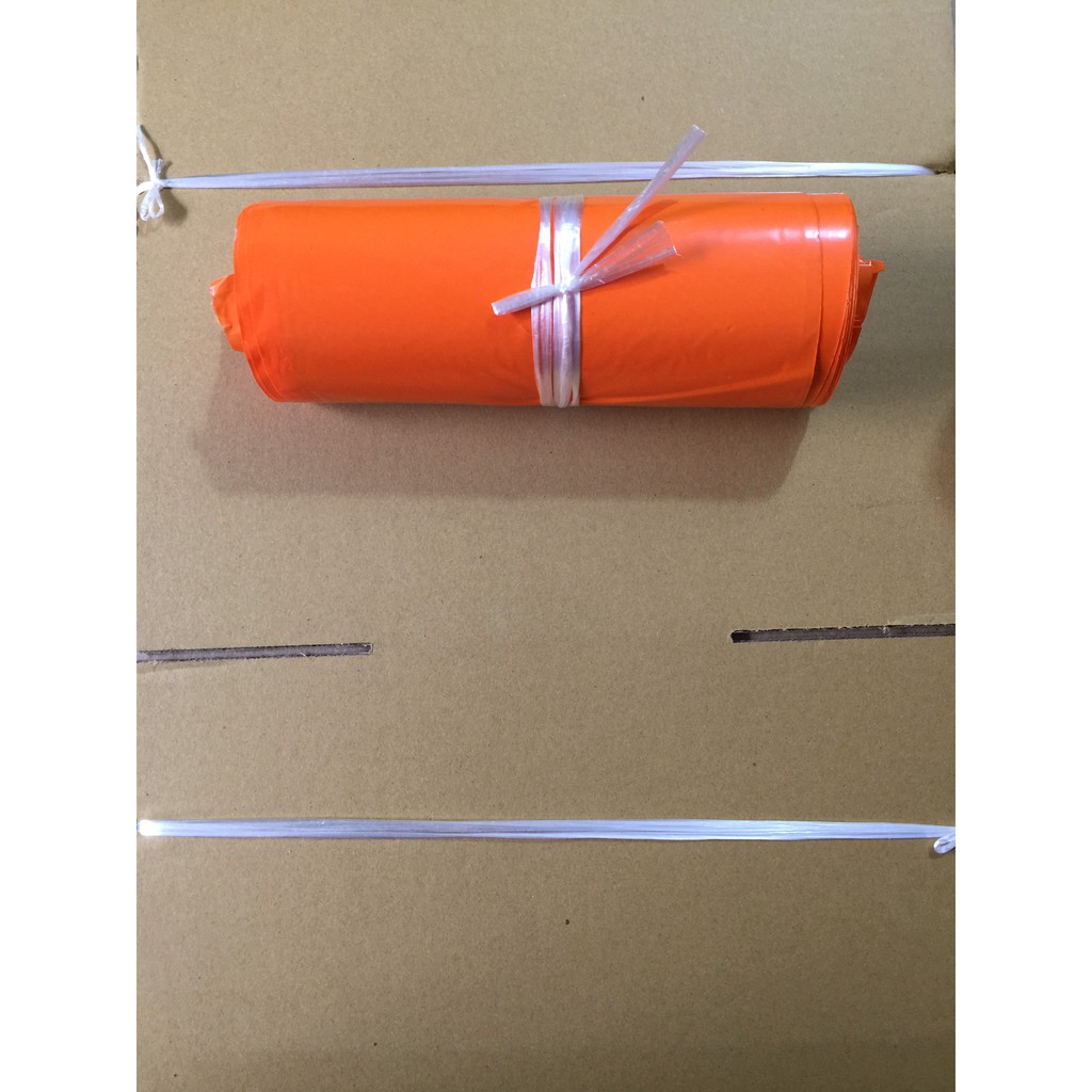 1KG Túi PE - túi niêm phong màu cam size 20x30 cm