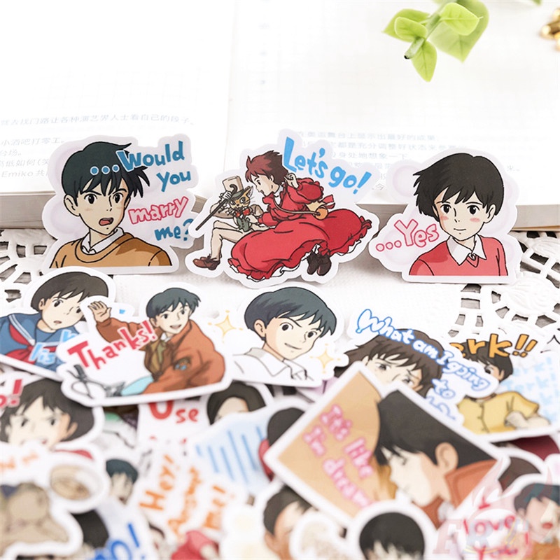 ★★★ Whisper of the Heart Mini Diary Manual Stickers ★★★ 60Pcs/Set DIY Fashion Scrapbooks Album Decor Decals Stickers