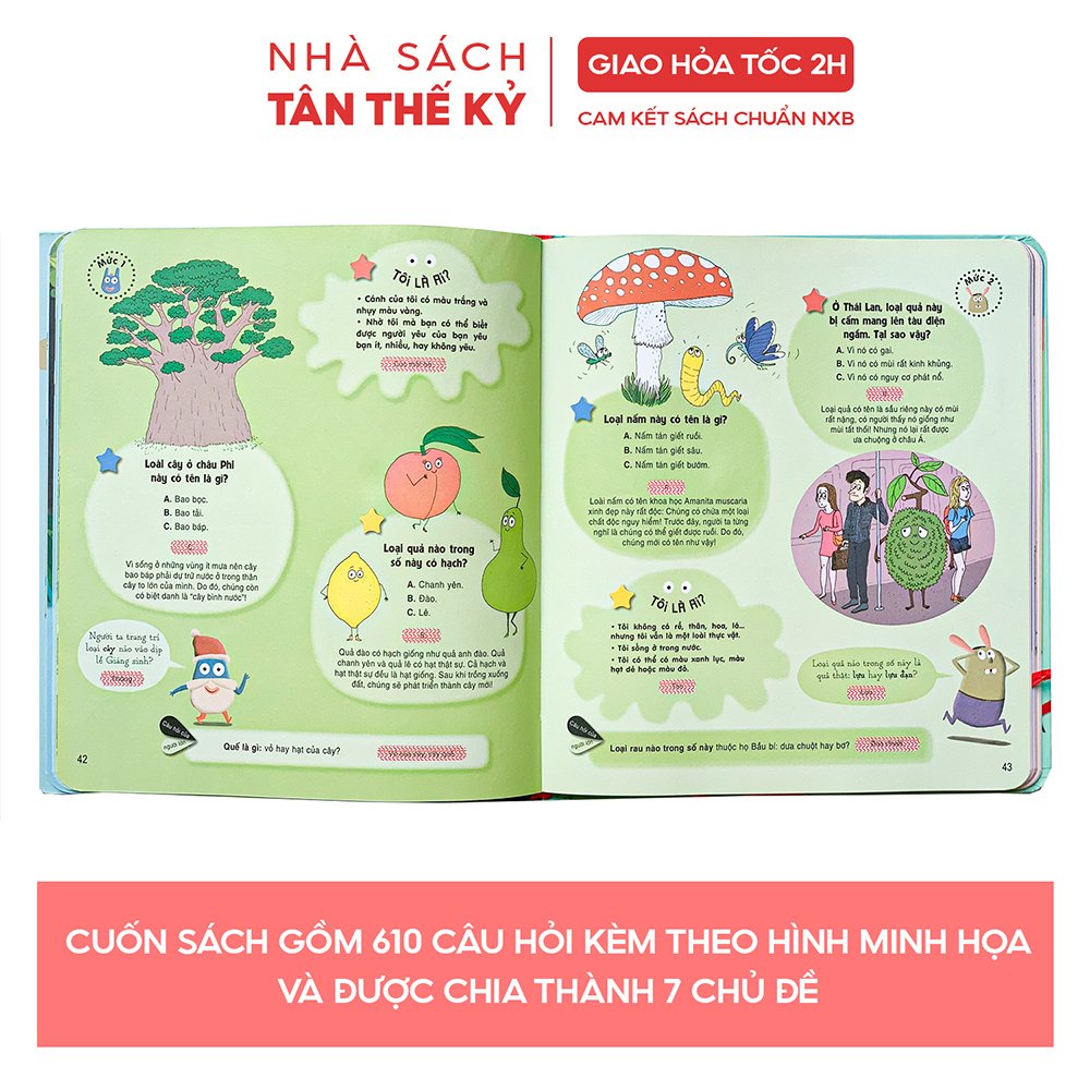 Sách - Maxi Quiz Trắc nghiệm cơ bản về bách khoa tri thức 610 câu hỏi và trả lời dành cho trẻ từ 4 tuổi