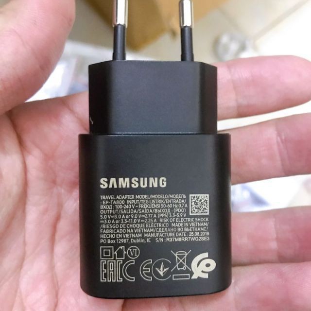 Củ sạc Samsung S6/S7/S8/S9/ báo sạc nhanh cao cấp  - Bảo hành 12 tháng 1 đổi 1