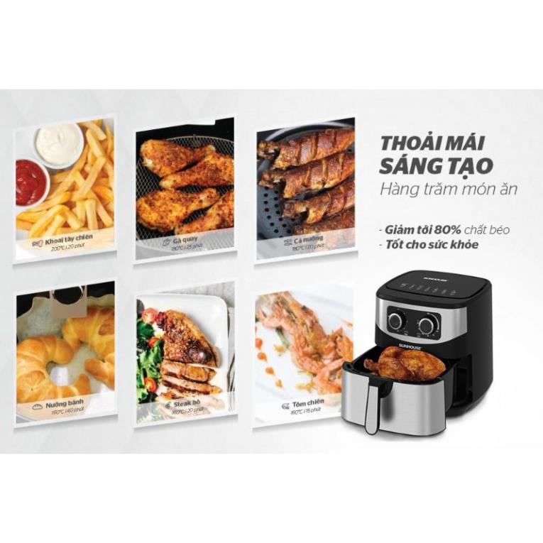 Nồi Chiên Không Dầu 9L SUNHOUSE SHD4035_Hàng chính hãng