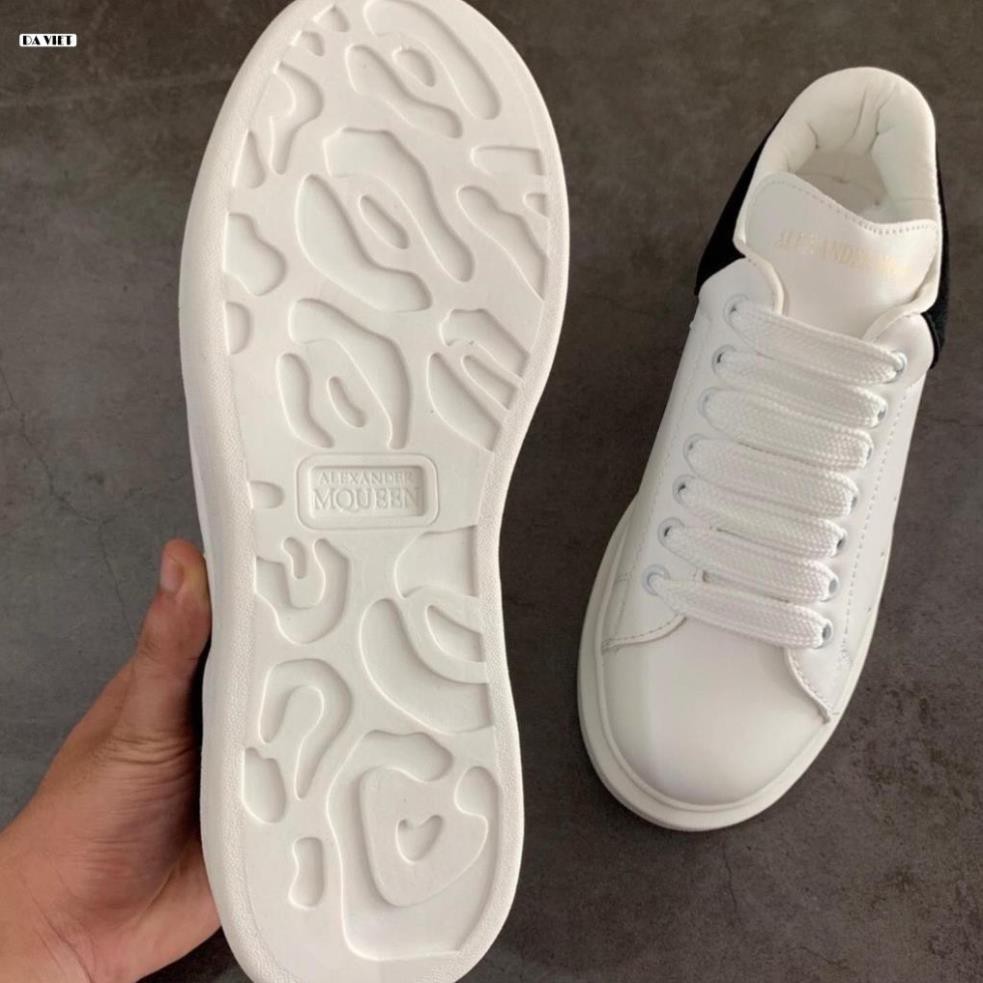 Giày Thể Thao - Giày Sneaker MCQ Nam Nữ Màu Trắng Gót Nỉ Đen Bản Dây To Hàng Cao Cấp