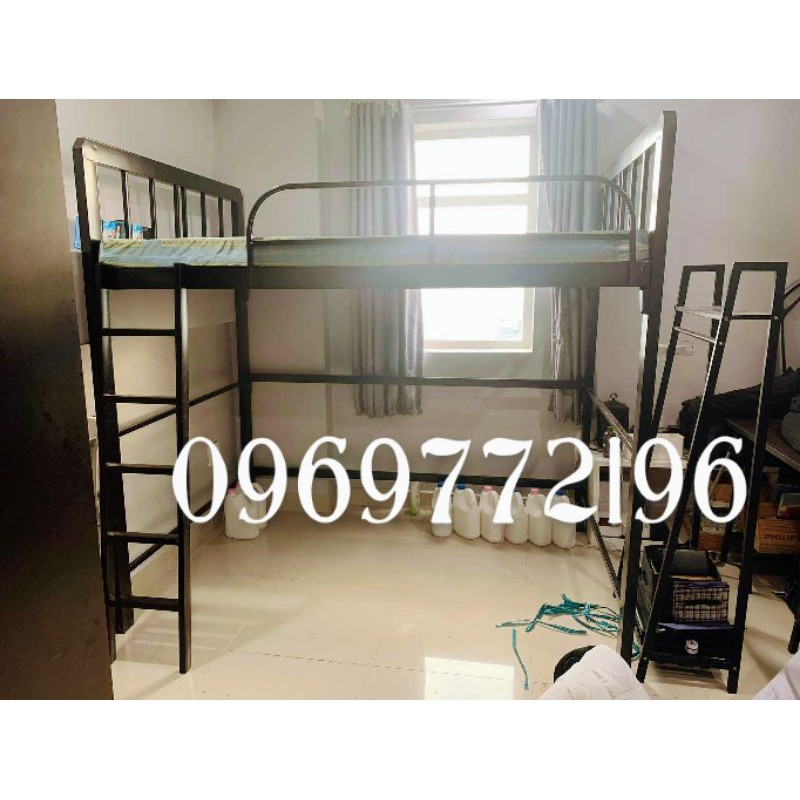 giường tầng thiết kế 1 tầng khung 4x8 ngang 1m2x2m | BigBuy360 - bigbuy360.vn