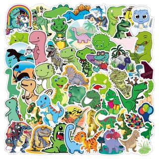 Bộ 50 Miếng Dán Trang Trí Tủ Lạnh Hình Khủng Long Dễ Thương