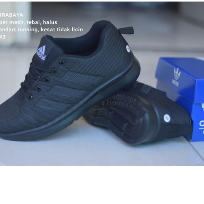 (SQ13) - Giày Đi Học Đầy Đủ Màu Đen. Giày Adidas Đen Trơn. Giày Đen Cho Bé Gái