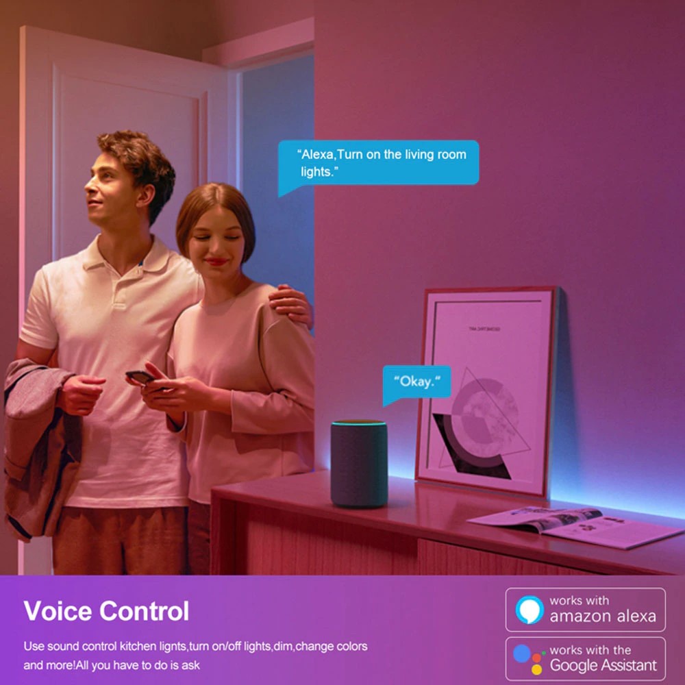 Tuya led controller - Bộ điều khiển led ws2811 qua Wifi - App Smart Life nháy theo nhạc full màu