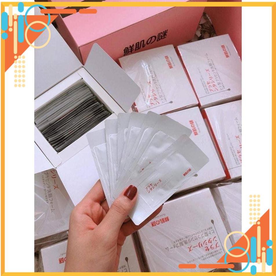 [Dùng là Xinh] Gói Ủ Trắng Face Nhau Thai Cừu Nội Địa Nhật (1 gói)