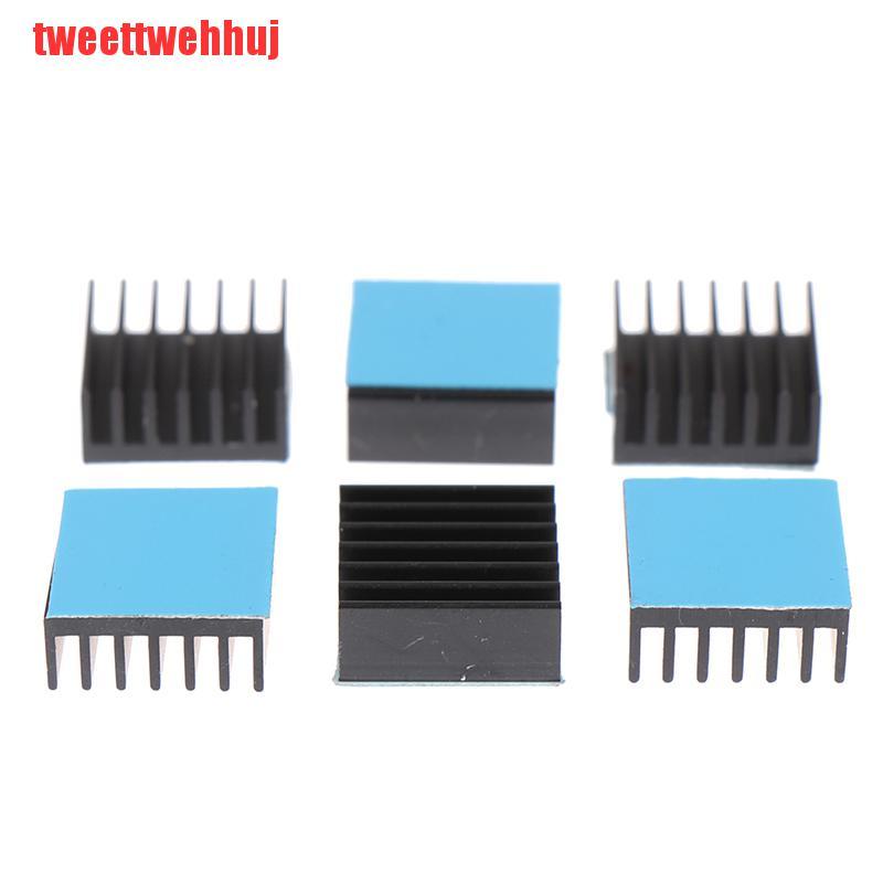Set 10 Tấm Tản Nhiệt Bằng Nhôm 14x14 X 6mm Màu Đen Kèm Đệm Tản Nhiệt | BigBuy360 - bigbuy360.vn