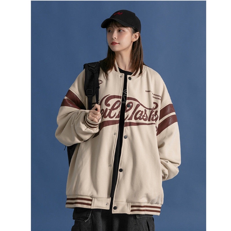 Áo khoác bomber varsity jacket nam nữ phong cách bóng chày siêu ngầu 2021