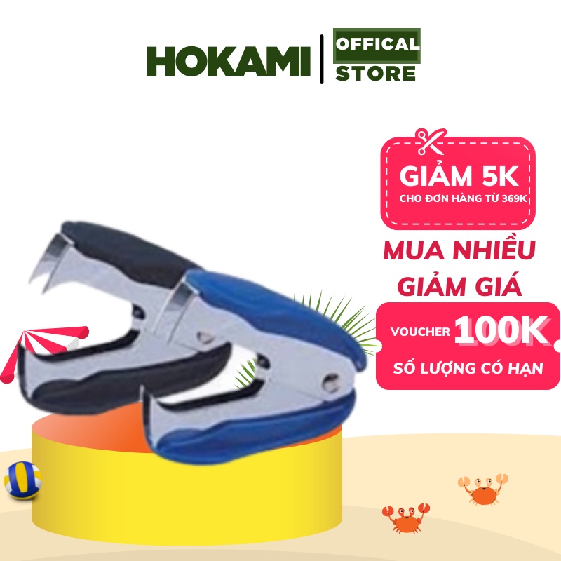 Nhổ ghim 10# Deli 24/6 26/6, Đen, xanh, xám - 1 cái E0232 - dụng cụ gỡ ghim - văn phòng phẩm - HOKAMI STORE