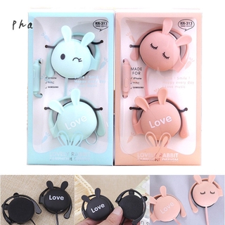 Tai Nghe Hình Tai Thỏ Đáng Yêu Cho Điện Thoại Máy Tính