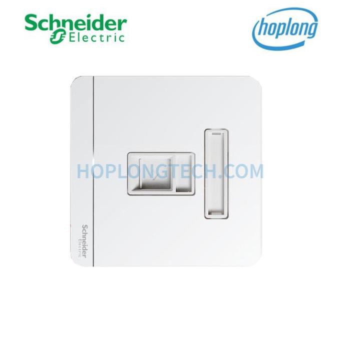 [CHÍNH HÃNG] E8331RJS5_WE_G19 Bộ ổ cắm mạng cat5 đơn màu trắng dòng AvatarON Schneider