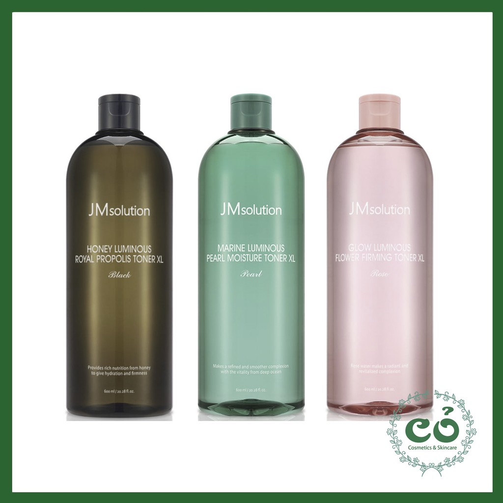 Nước Hoa Hồng Cấp Ẩm Trắng Da JM Solution Toner XL 600ml