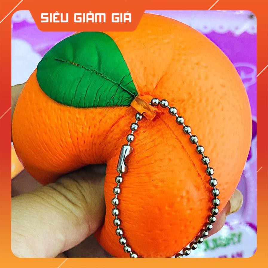 MÓC KHÓA SQUISHY QUẢ QUÝT CỰC MỀM