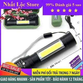 Đèn pin hợp kim nhôm mini t1 zoom. full box..siêu sáng, cao cấp