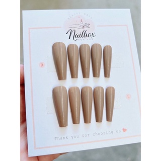 bộ nail from thang màu be