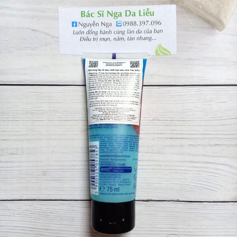 ✅ KHOÁNG TẨY TẾ BÀO CHẾT HẠT SIÊU NHỎ TẢO BIỂN PERFECTA.