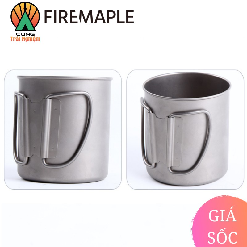 [CHÍNH HÃNG] Cốc Dã Ngoại Fire Maple FMP-307 Titan Gọn Nhẹ 330ml Chuyên Dụng Cho Dã Ngoại, Cắm Trại Ngoài Trời