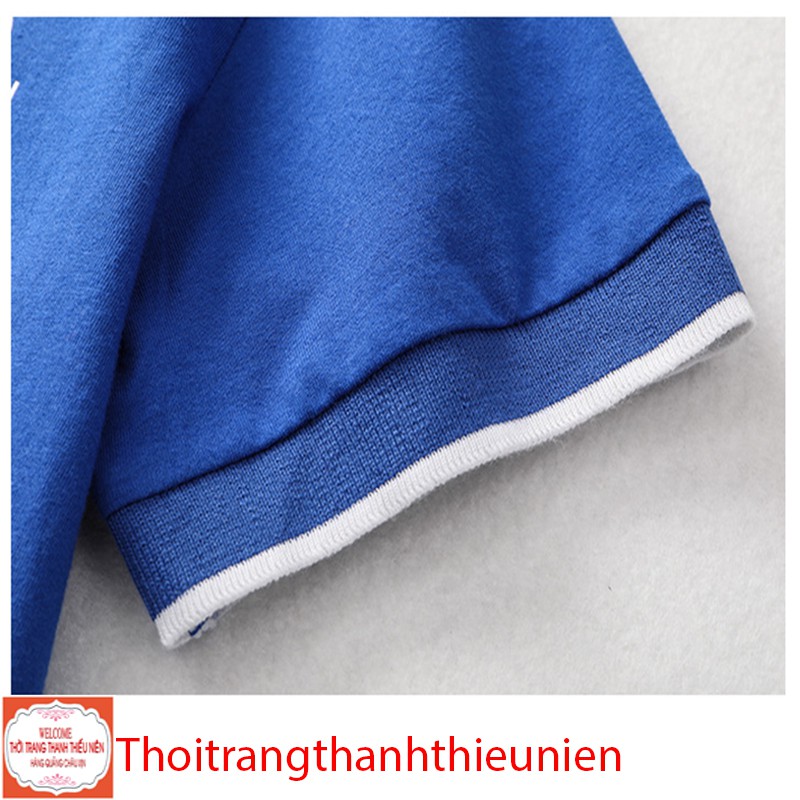 [35Kg - 75Kg] Áo Polo Nam Cotton Xanh Đỏ Hàng Quảng Châu Cao Cấp. | BigBuy360 - bigbuy360.vn