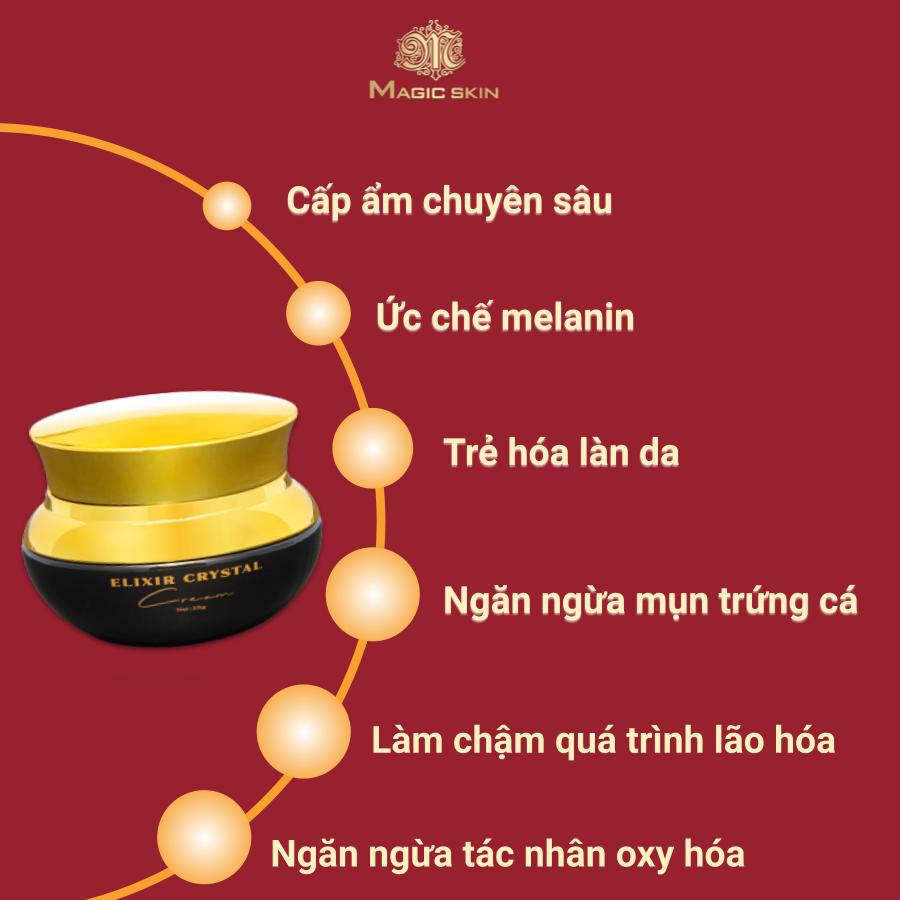 Kem ngọc trai dưỡng da Magic Skin Elixir Crystal Cream