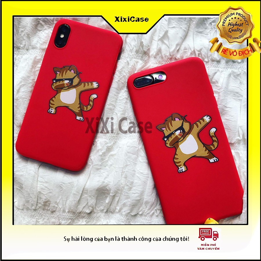 [FREESHIP ĐƠN TỪ 50K] Ốp caosu dẻo mèo đỏ