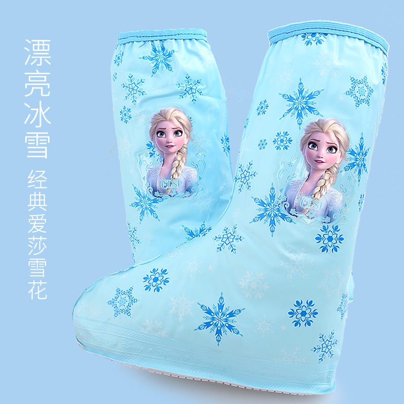 ♛Ủng Đi Mưa Chống Thấm Nước Chống Trượt Họa Tiết Hoạt Hình Disney Dành Cho Bé