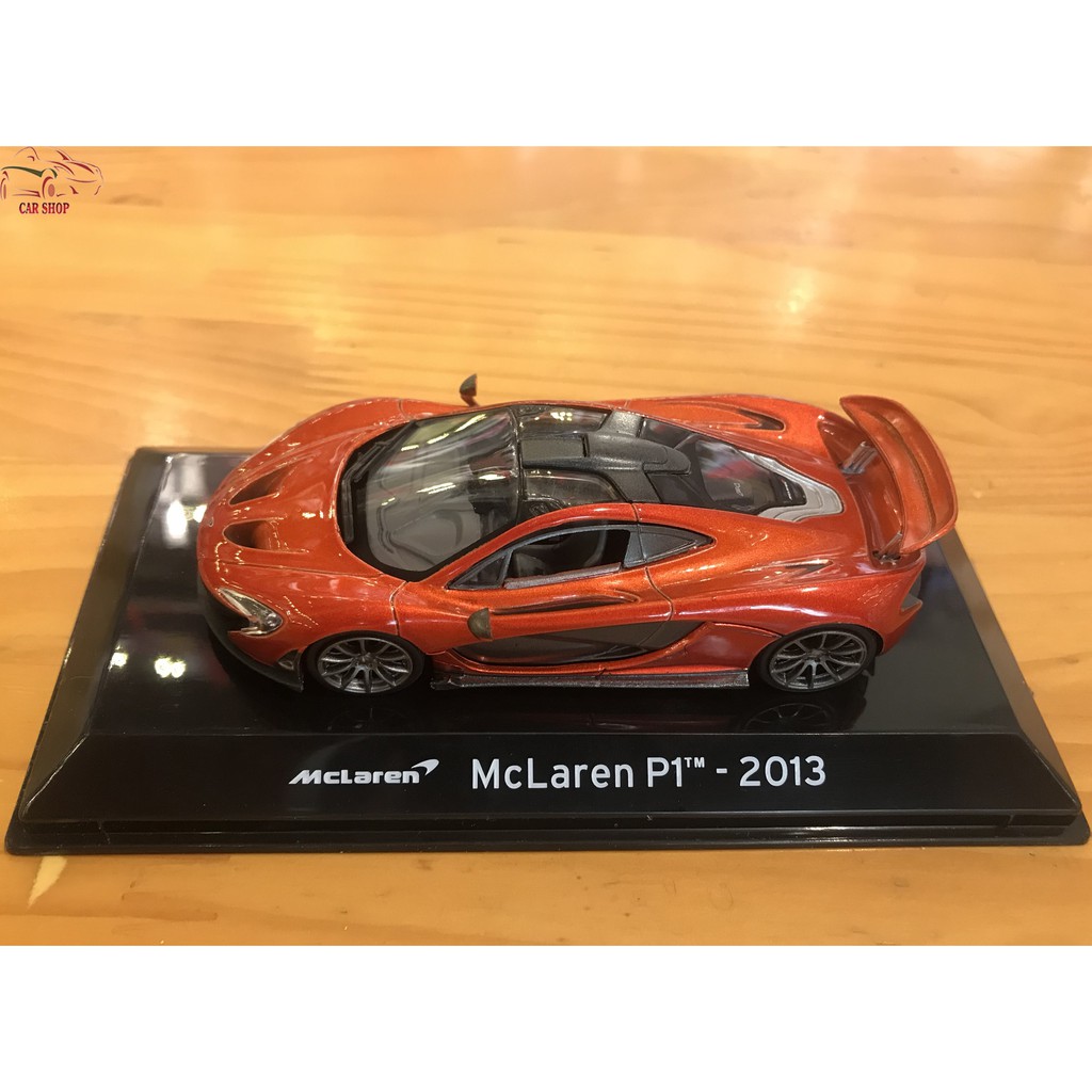 Mô hình sưu tập siêu xe McLaren P1 2013 LEO tỉ lệ 1:43 màu đỏ cam
