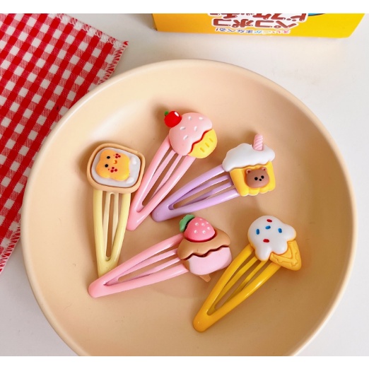 Kẹp tóc macaron phong cách hàn quốc dễ thương - MyNa Mart