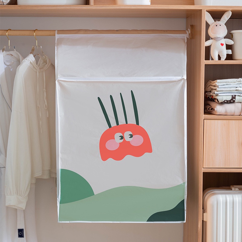 Túi bọc quần áo chống bụi, bọc áo chống bụi bigsize vải dày chống thấm nước có khóa kéo