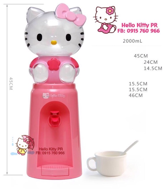 (Tặng quà) Bình nước Hello Kitty 2 lít