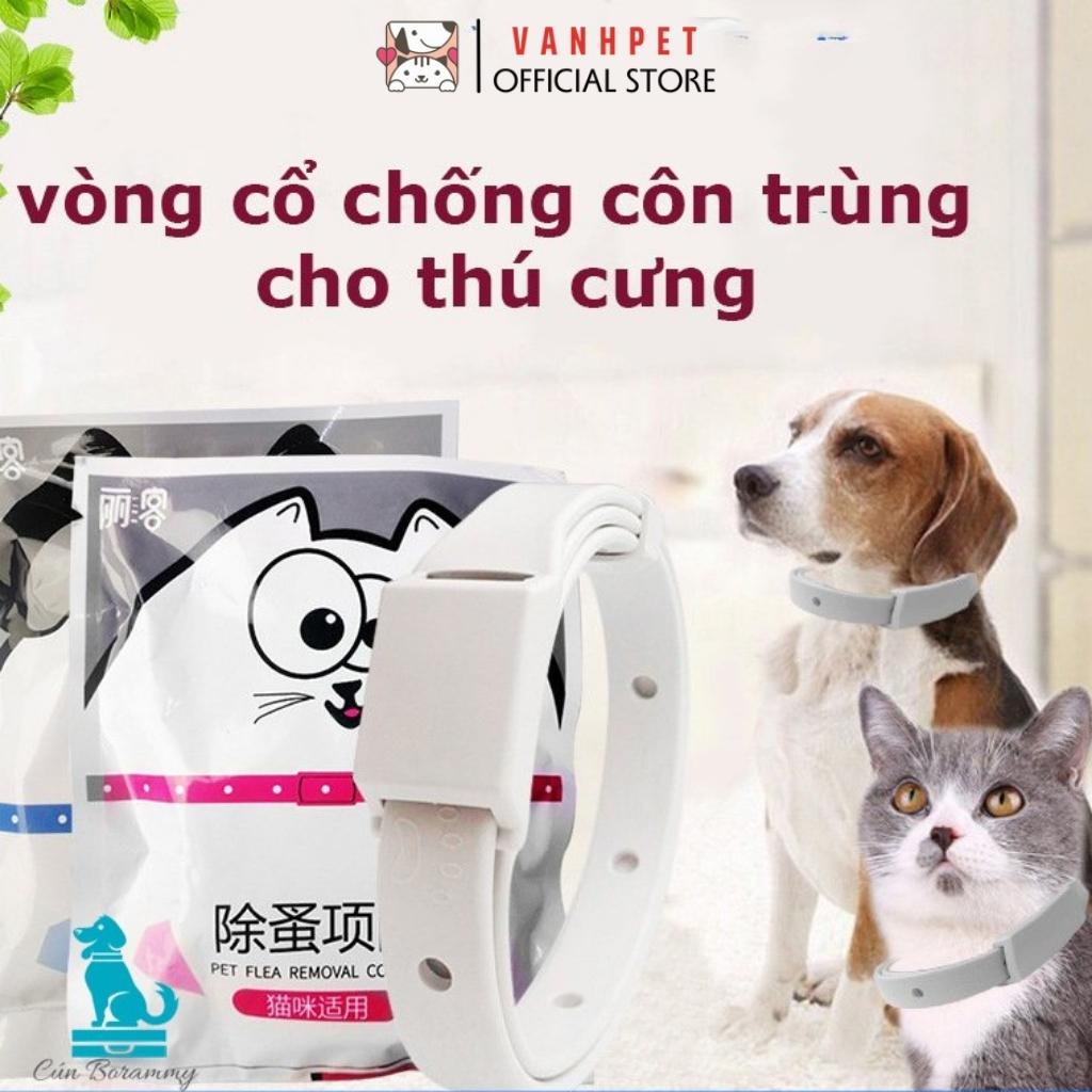 Vòng cổ chống ve rận bọ chét chó mèo - Vòng chống bọ chấy trên da lông cún, mèo - không thấm nước - vanhpet