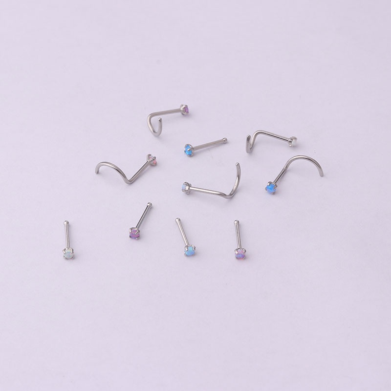 Khuyên xỏ mũi cơ thể thép không gỉ 20G cá tính