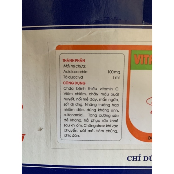 1  lọ Vitamin C 100ml - nâng sức đề kháng cho chó mèo