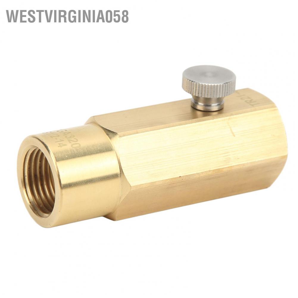 Westvirginia058 Bộ điều hợp nạp đầy xi lanh CO2 Đồng thau có nhiệt độ thấp bình chiết rót cho chai nước ngọt