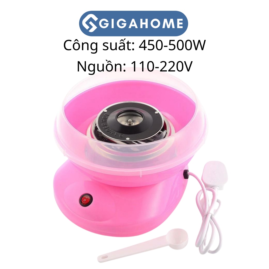 Máy Làm Kẹo Bông Gòn Thông Minh GIGAHOME Dùng Được Nhiều Loại Đường, Kẹo 2309