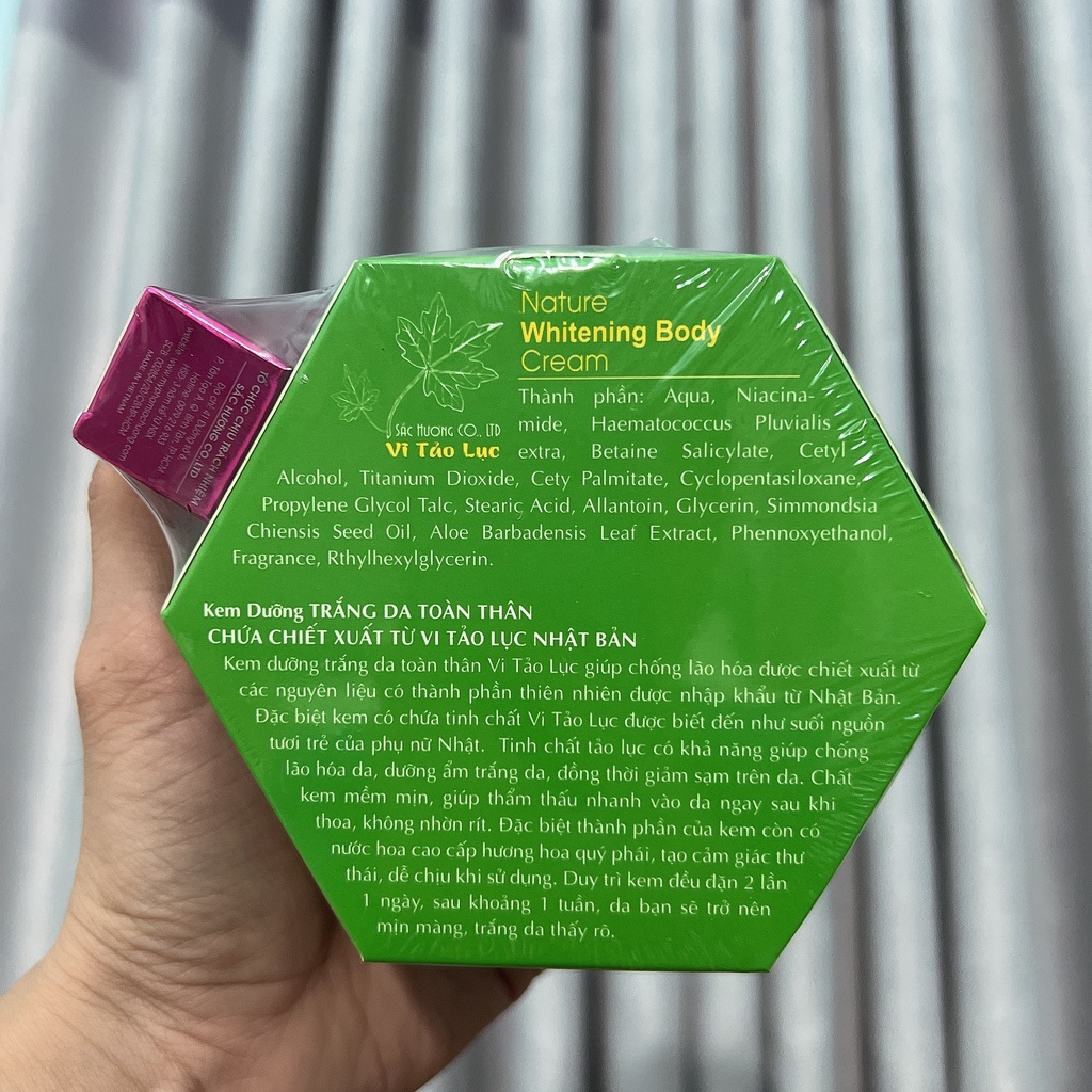 [Tặng nước hoa] Kem dưỡng body Sắc Hương Vi Tảo Lục 150g