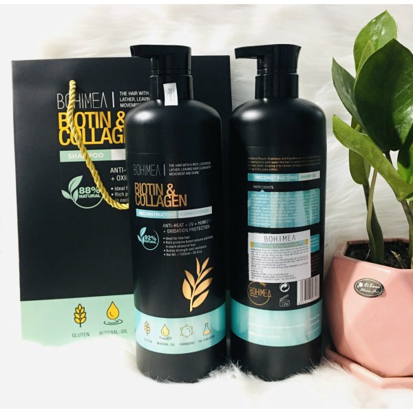 Dầu Gội Xả Biotin & Collagen BOHIMEA