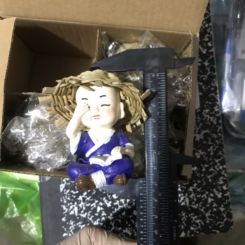 bộ tượng bốn chú tiểu đội mũ rơm( bộ tượng bốn không )