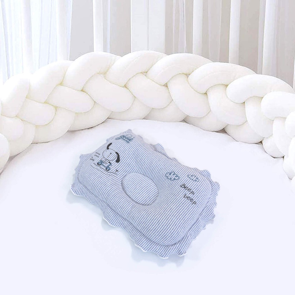 Gối Lõm Cho Trẻ Sơ Sinh Goodmama 100% Cotton Mềm mại - Thoáng mát - Kháng khuẩn