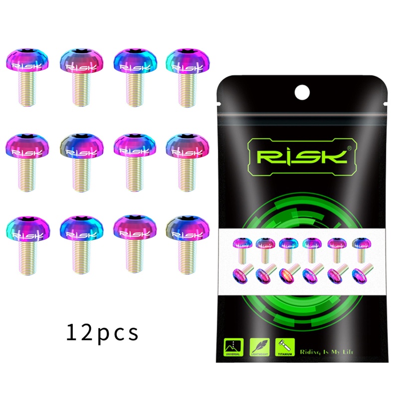 Ốc Vít Bằng Titan M5X10Mm Chuyên Dụng Cho Phanh Đĩa Rotor Torx T25