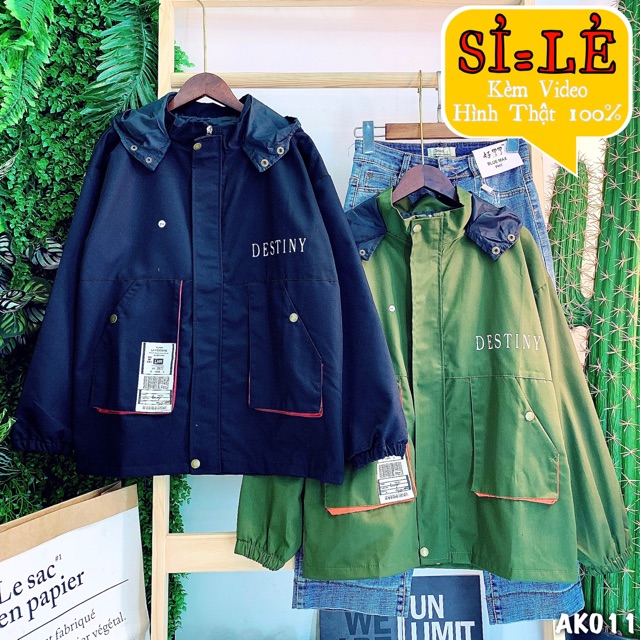 🌵 𝐓𝐡𝐞𝐔𝐥𝐳𝐳𝐚𝐧𝐠 🌵 011 Áo Khoác Kaki Thêu Chữ Cặp,Lẻ Siêu Hot - Bomber Jacket - Hàn Quốc - Unisex - Ulzzang | BigBuy360 - bigbuy360.vn